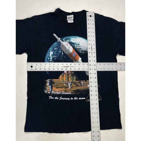 Kennedy Space Center Journey To The Moon Graphic T-shirt Men Large Black - Picture 5 of 5